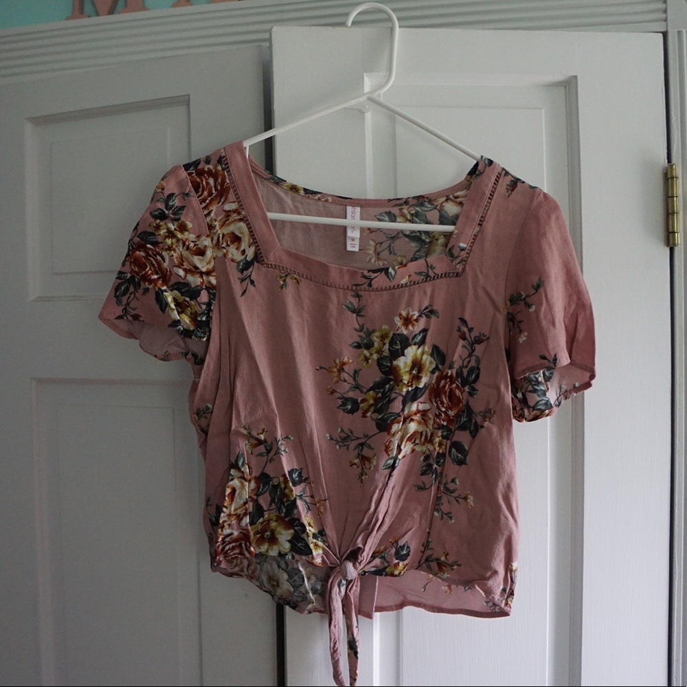 Pink Floral Top
